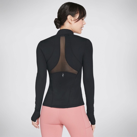 Skechers Women's GO Walk Yoga Jacket, Bold Black, XL - Picture 2 of 14